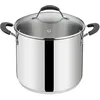 Image de Lagostina Tempra Acier Casserole et Couvercle Ø 18 cm en Inox 18/10 + Couvercle en Verre avec Fond Lagotherm et Manucure Silicone
