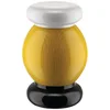 Image de Alessi Moulin à sel, poivre et épices MP0210 en bois de hêtre, collection 100 valeurs, blanc, noir, jaune