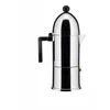 Image de Alessi A9095/6 B La Cupola   Cafetière expresso design, aluminium et résine thermoplastique, 6 tasses, poignée noire