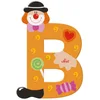 Image de Sevi Lettre déco bois-Lettre Clown B