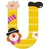 Image de Sevi Lettre déco bois-Lettre Clown U