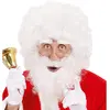 Image de Widmann 1530B Perruque Père Noël Gris avec barbe bouclée et sourcils, Père Noël Noël Carnaval Fête à thème