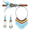 Image de "INDIAN" (headband, earrings, necklace) -