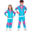 Image de Widmann Mixte enfant Widmann 97238 Costume pour des ann es 80 Surv tement veste et pantalon confortable, Multicolore, 158 EU