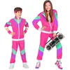 Image de W WIDMANN MILANO Party Fashion - Costume pour enfant - Survêtement rose des années 80 - Survêtement de jogging - Tenue de bain - Costume de carnaval