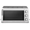 Image de De'Longhi EO12512.WG Mini cuiseur électrique, capacité 12 L, 5 fonctions de cuisson, minuterie avec arrêt automatique, friteuse à air, double porte en verre, 1400 W, blanc/gris