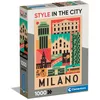 Image de Clementoni Puzzle Milan 1000 Pièces Style in the City - Puzzle Pour Adultes 14-99 Ans, Fabriqué en Italie, 39842
