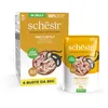 Image de Schesir, Ton avec poulet en gelée, nourriture humide complète pour chats, en enveloppe, ingrédients 100% naturels, sans cruauté 6 x 85 g