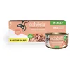 Image de Schesir, Ton au saumon en gélatine, nourriture humide complète pour chats, en boîte, avec vitamines ajoutées, 100% naturel, 6 x 85 g