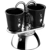 Image de Bialetti Mini Express Induction Cafetière, aluminium, noir, 2 tasses