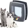 Image de Ferplast Chatière pour chat et chien, porte pour chats et petits chiens, entrée et sortie contrôlables à 4 voies, protection contre les courants d'air, installation universelle, tunnel partiel, SWING
