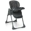 Image de Foppapedretti Chaise haute Gourmand, enfants de 6 mois à 3 ans (jusqu'à 15 Kg), légère et compacte, rembourrage amovible et lavable, inclinable multiposition, panier à objets graphite