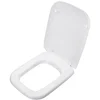 Image de Ideal Standard Conca Abattant de WC de forme carrée, siège de toilette durable, avec kit de charnières pour un montage facile, en uréthane robuste, blanc (380 x 526 mm)