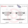Image de 4 plaquettes de frein brembo p 06 012