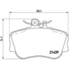 Image de 4 plaquettes de frein brembo p 06 017