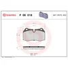 Image de 4 plaquettes de frein brembo p 06 018