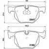 Image de 4 plaquettes de frein brembo p 06 029