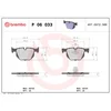 Image de 4 plaquettes de frein brembo p 06 033