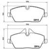 Image de 4 plaquettes de frein brembo p 06 034