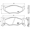 Image de 4 plaquettes de frein brembo p 11 007
