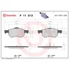 Image de 4 plaquettes de frein brembo p 11 013