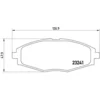 Image de 4 plaquettes de frein brembo p 15 006