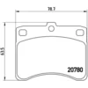 Image de 4 plaquettes de frein brembo p 16 003