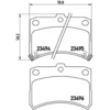 Image de 4 plaquettes de frein brembo p 16 009