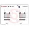 Image de 4 plaquettes de frein brembo p 23 012