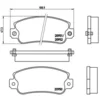 Image de 4 plaquettes de frein brembo p 23 013