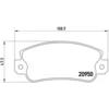 Image de 4 plaquettes de frein brembo p 23 021