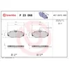 Image de 4 plaquettes de frein brembo p 23 068