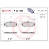 Image de 4 plaquettes de frein brembo p 23 069