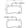 Image de 4 plaquettes de frein brembo p 23 082
