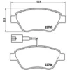 Image de 4 plaquettes de frein brembo p 23 085