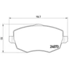 Image de 4 plaquettes de frein brembo p 23 095
