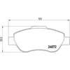 Image de 4 plaquettes de frein brembo p 23 097