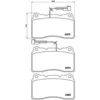 Image de 4 plaquettes de frein brembo p 23 098