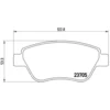 Image de 4 plaquettes de frein brembo p 23 099
