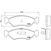 Image de 4 plaquettes de frein brembo p 24 028