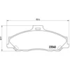 Image de 4 plaquettes de frein brembo p 24 051