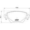 Image de 4 plaquettes de frein brembo p 24 059