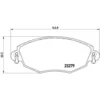 Image de 4 plaquettes de frein brembo p 24 060