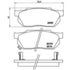 Image de 4 plaquettes de frein brembo p 28 008