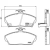 Image de 4 plaquettes de frein brembo p 28 020