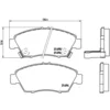 Image de 4 plaquettes de frein brembo p 28 023