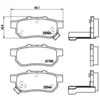 Image de 4 plaquettes de frein brembo p 28 025