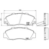 Image de 4 plaquettes de frein brembo p 28 026