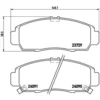 Image de 4 plaquettes de frein brembo p 28 034