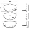 Image de 4 plaquettes de frein brembo p 30 003